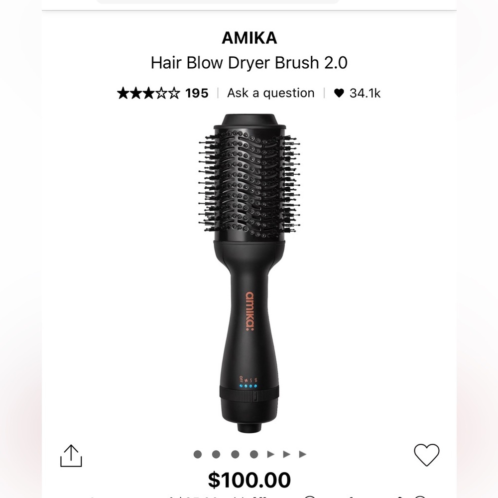 Brand new amika blow dry brush (2.0)